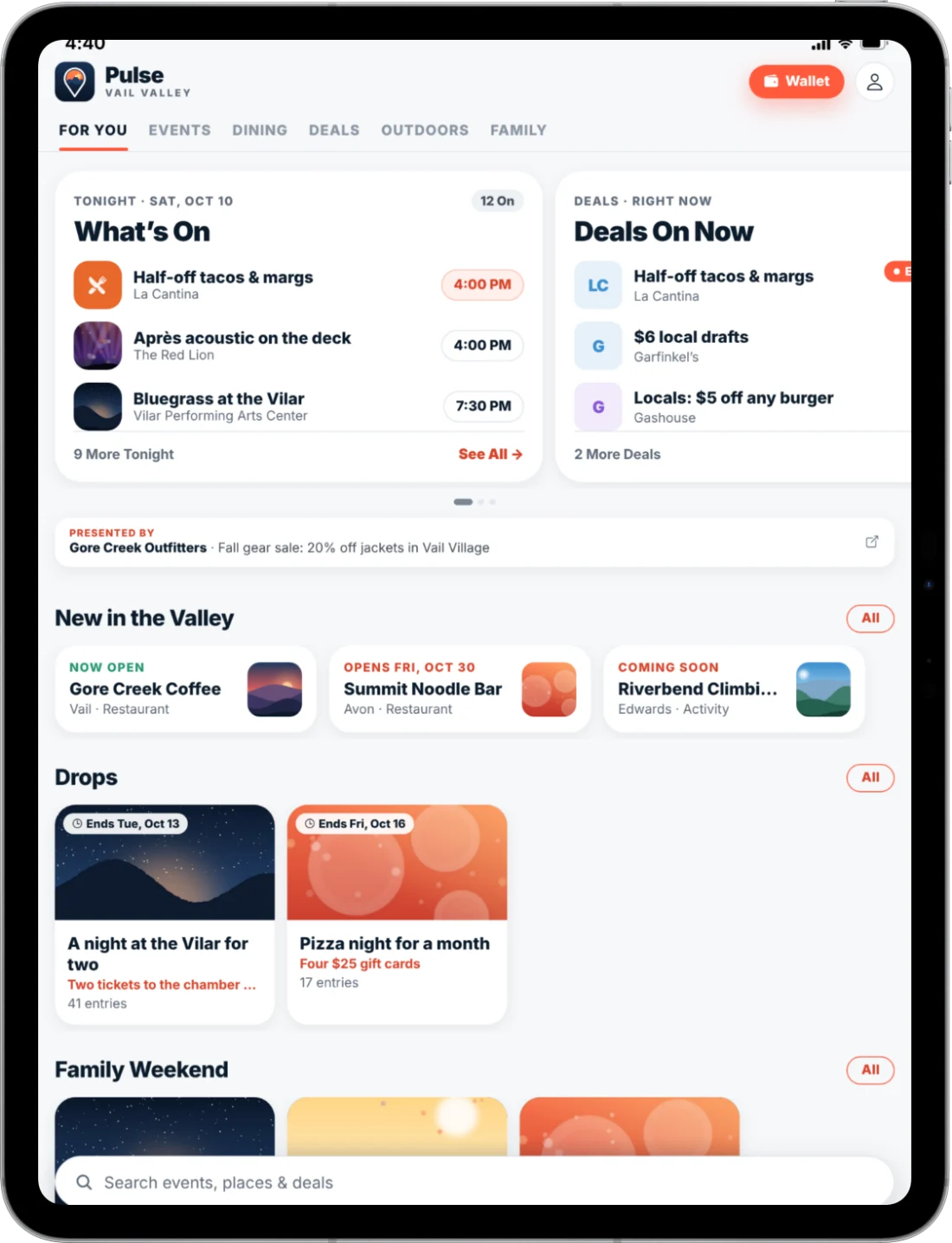 Pulse on iPad: what&rsquo;s on tonight, deals on now and new in the valley