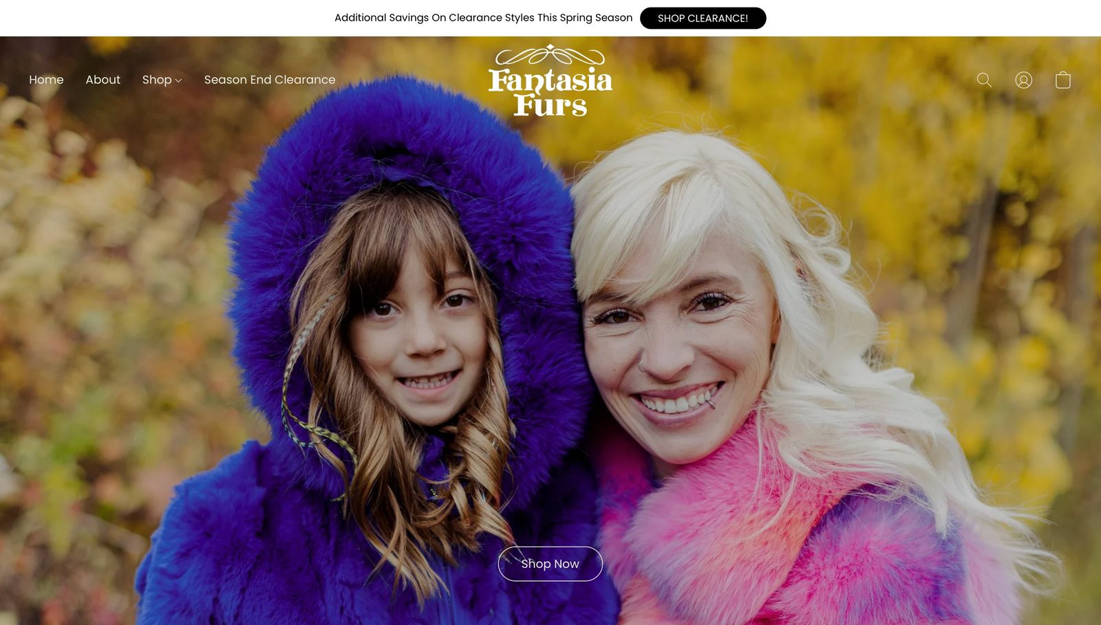 Fantasia Furs website preview